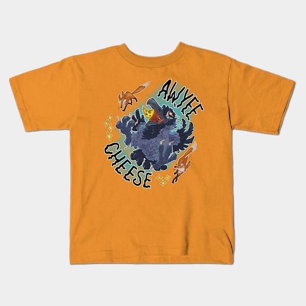 Aw Yee Cheese Kids T-Shirt by Still Winter Craft